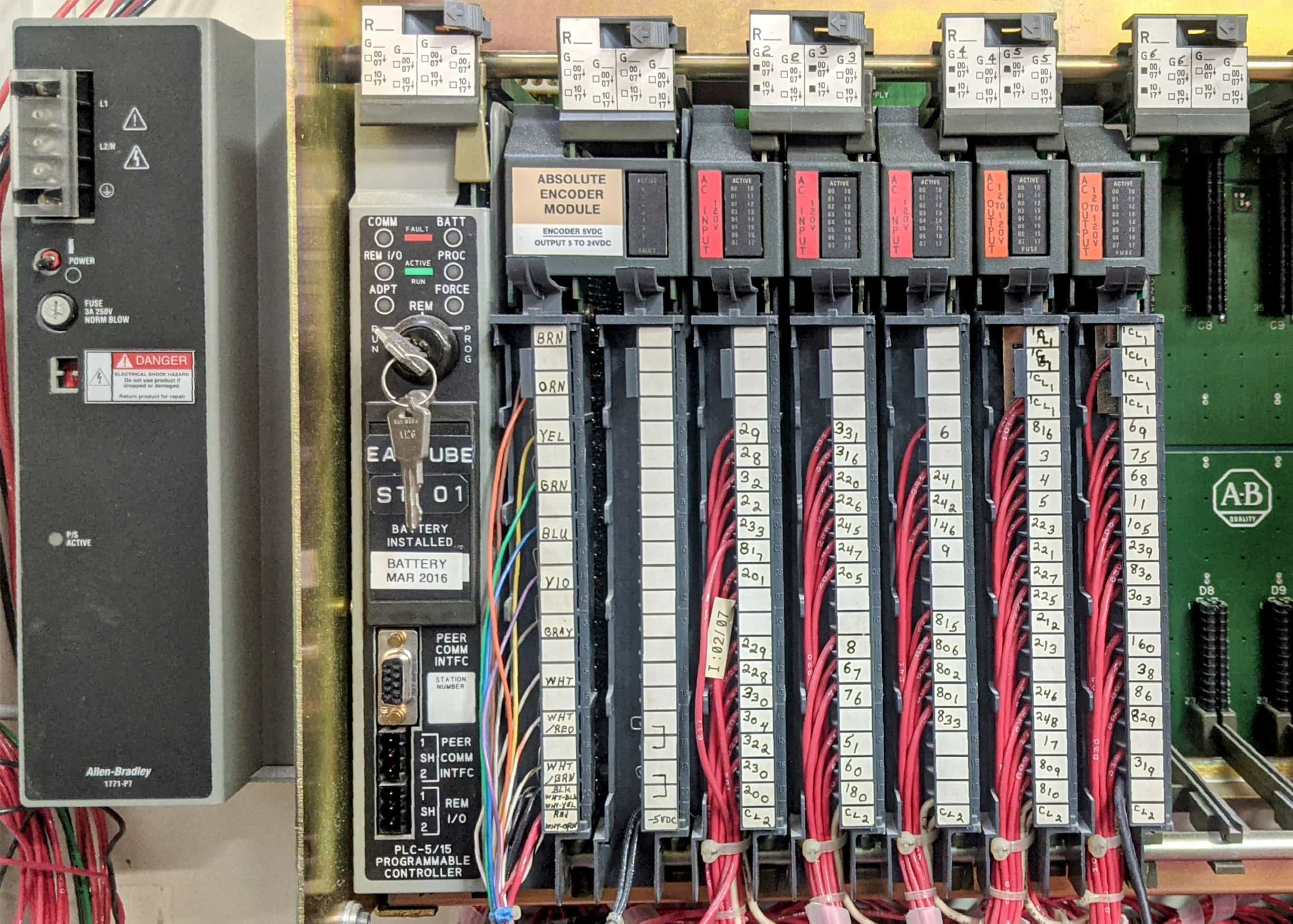 Upgraded PLC panel for packaging line